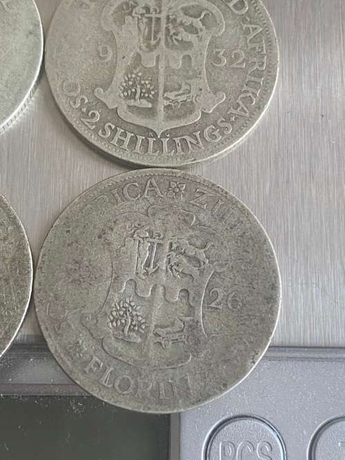 Lot of 12 x Florin and 2 Shillings 80% Silver Coins